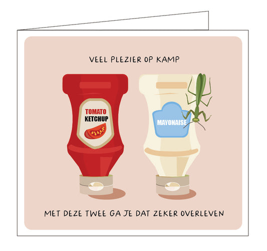 Hil Claesen: kaart - ketchup en mayonaise