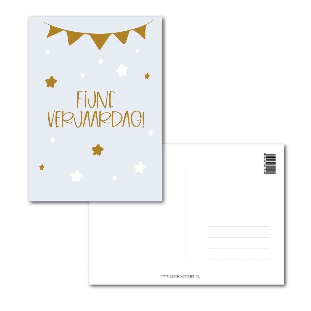 Stationery & gift: kaartje a6 - Fijne verjaardag