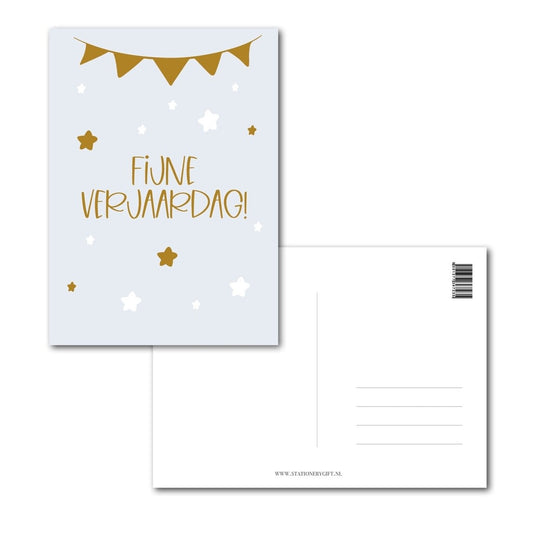 Stationery & gift: kaartje a6 - Fijne verjaardag