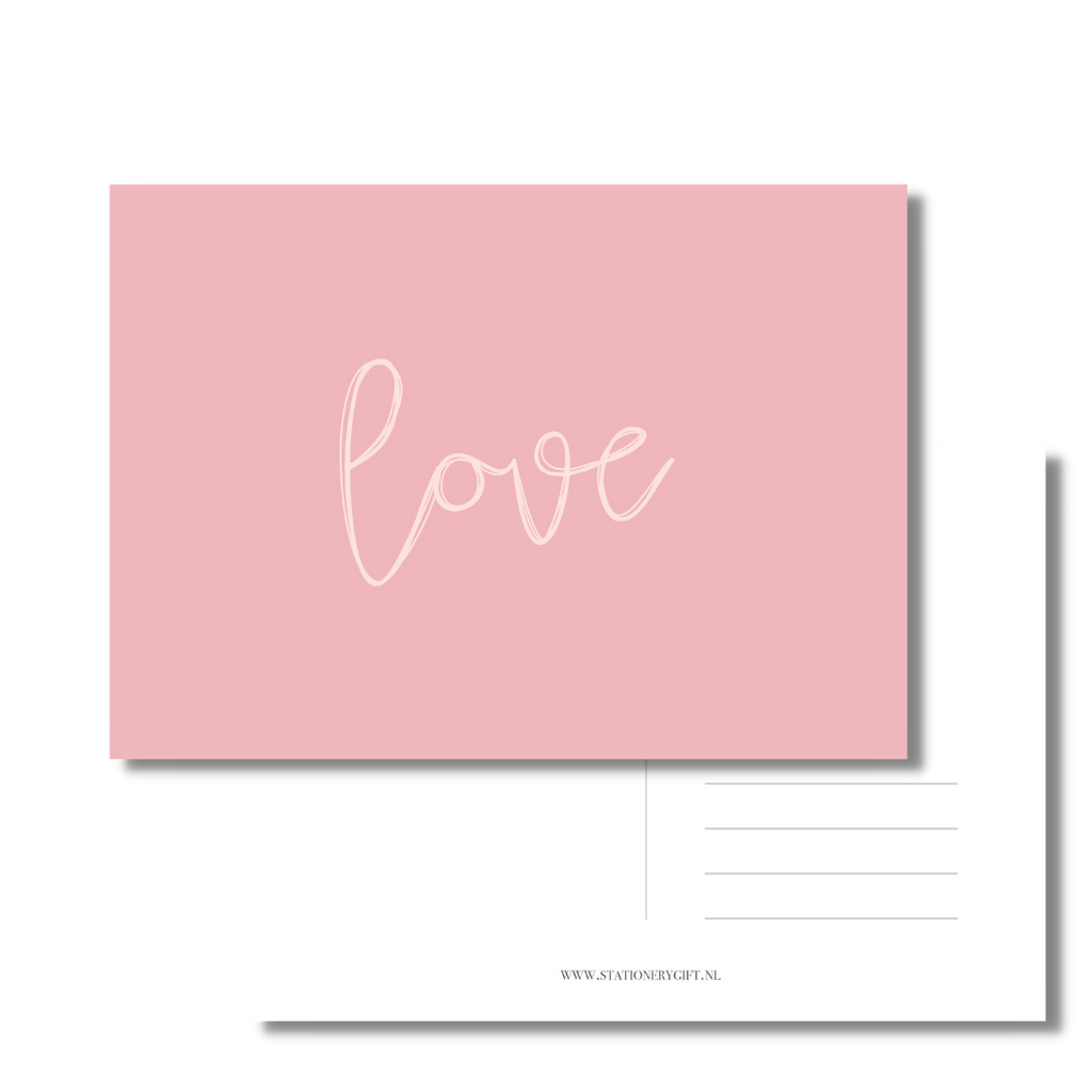 Stationery & gift: kaartje a6 - Love