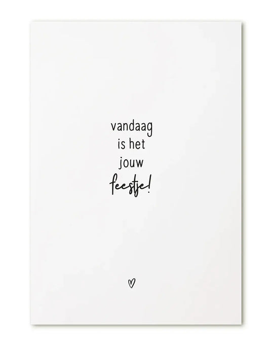 Zoedt: Kaart a6: Vandaag is het jouw feestje! (2)