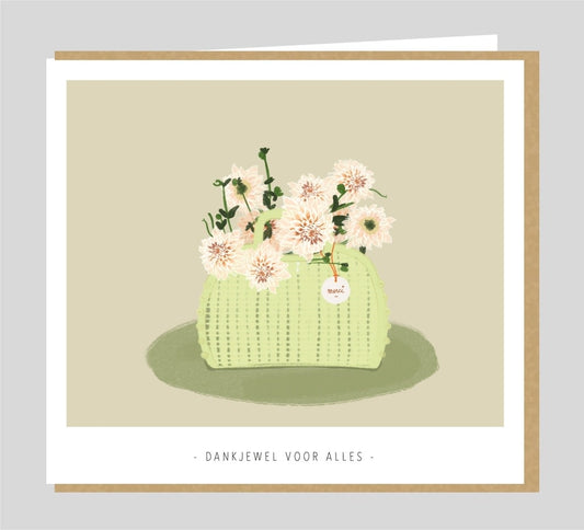 Studio Mie: kaart - dankjewel voor alles