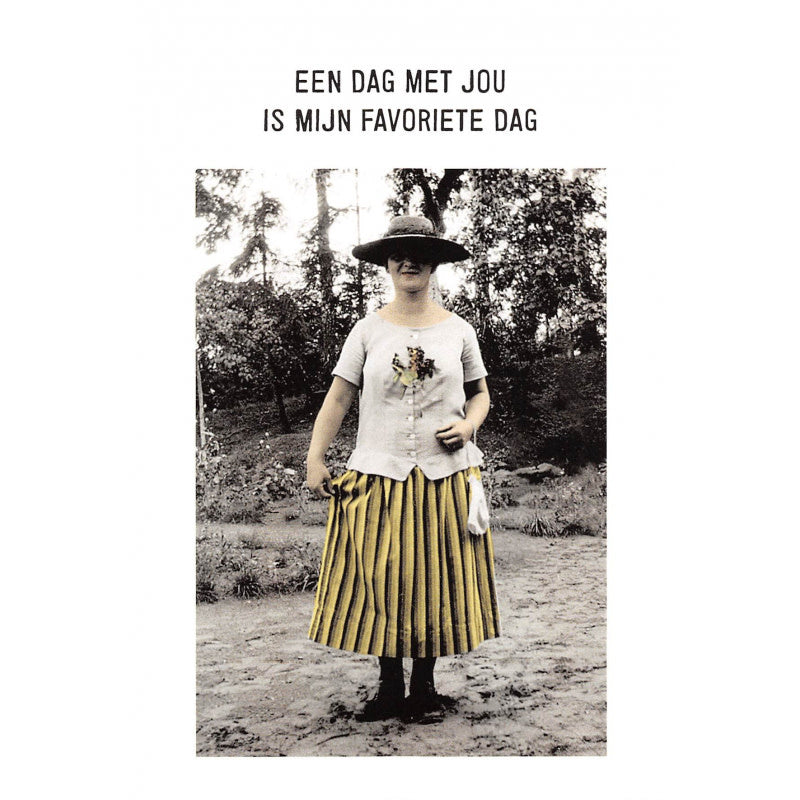 Kartoenfabriek: kaart a6 - Een dag met jou is mijn favoriete dag