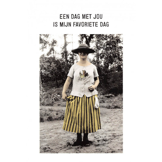 Kartoenfabriek: kaart a6 - Een dag met jou is mijn favoriete dag