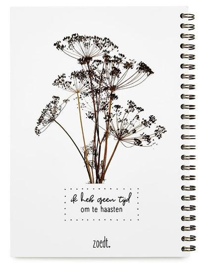 zoedt: Planner things to do met droogbloemen in A5 formaat