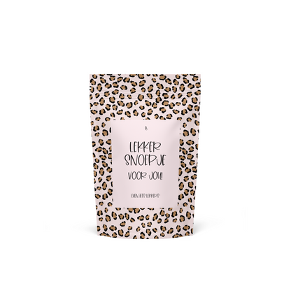Stationery & gift: Mini Snoepzak Leopard | Lekker snoepje voor jou