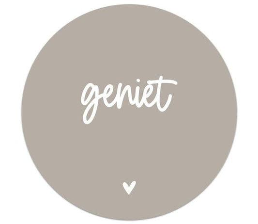 Zoedt muurcirkel taupe 20 cm Geniet