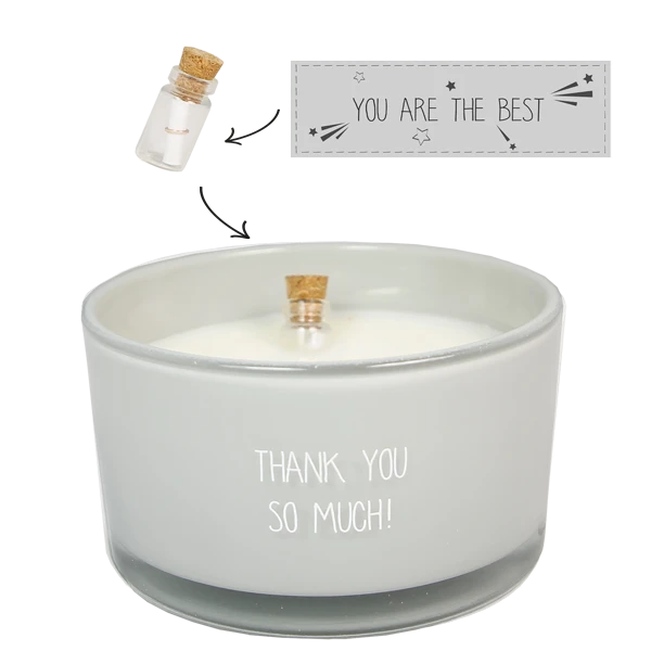 My flame: Flessenpost kaars - thank you so much! - amber's secret