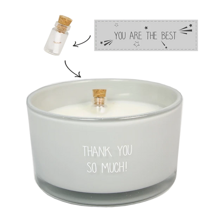 My flame: Flessenpost kaars - thank you so much! - amber's secret