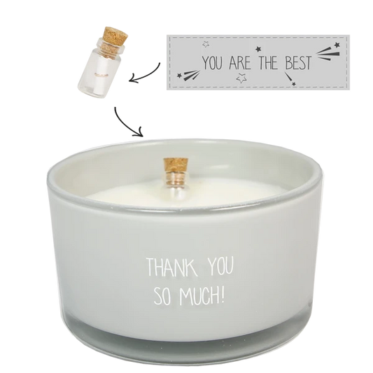 My flame: Flessenpost kaars - thank you so much! - amber's secret