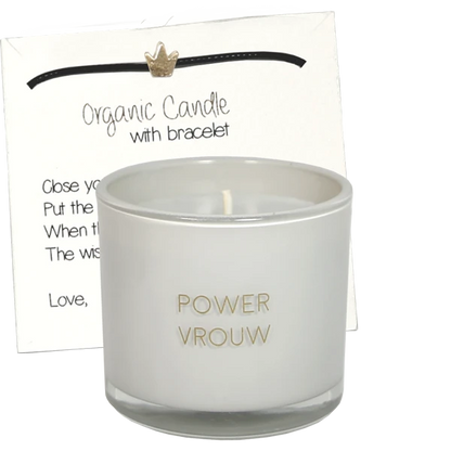 My flame: GEURKAARS MET WENS-ARMBAND - POWERVROUW - AMBER'S SECRET