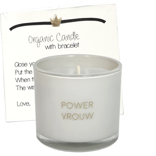 My flame: GEURKAARS MET WENS-ARMBAND - POWERVROUW - AMBER'S SECRET
