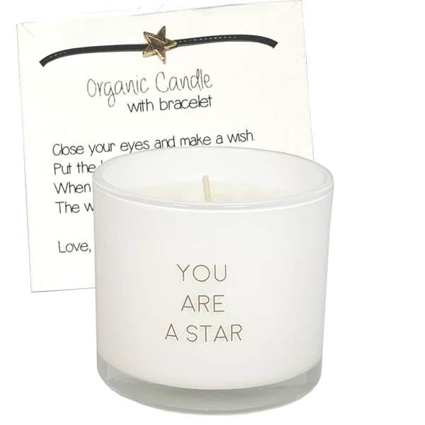 My flame: GEURKAARS MET WENS-ARMBAND - YOU ARE A STAR