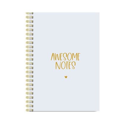 Stationery & gift:  Notitieboek Blauw | Awesome Notes