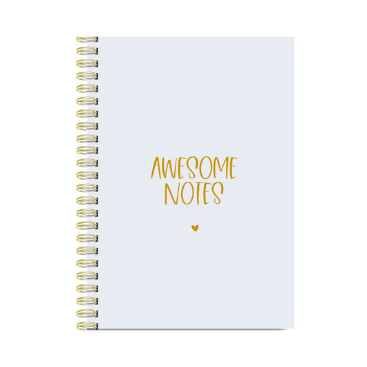 Stationery & gift:  Notitieboek Blauw | Awesome Notes