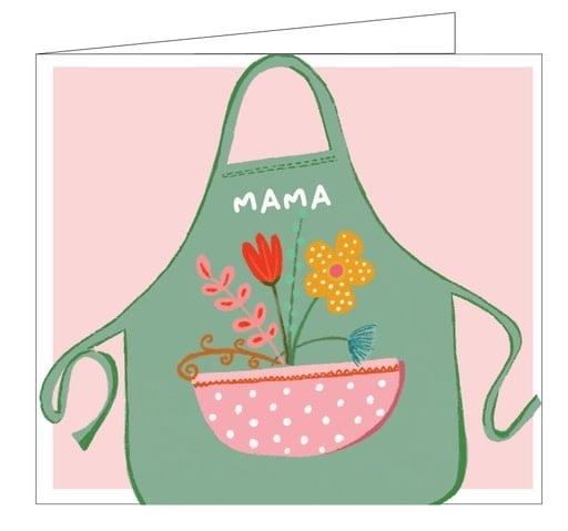 Hil Claesen: kaart - mama keukenschort