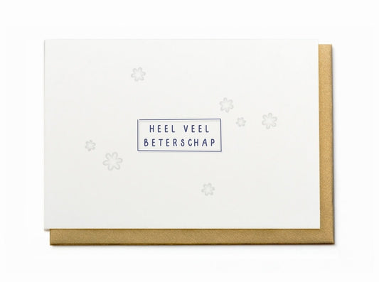 Enfant terrible: dubbele wenskaart - Heel veel beterschap