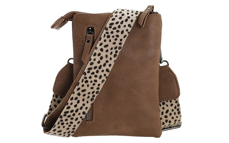 I'm dutch: Handtas - telefoon- en schoudertasje Tyler - Camel