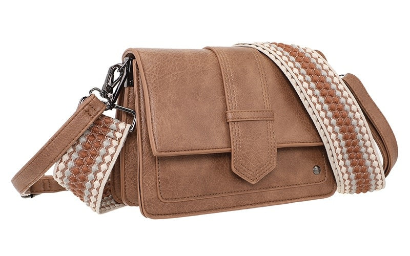 I'm dutch: handtas - schoudertasje Rione - camel