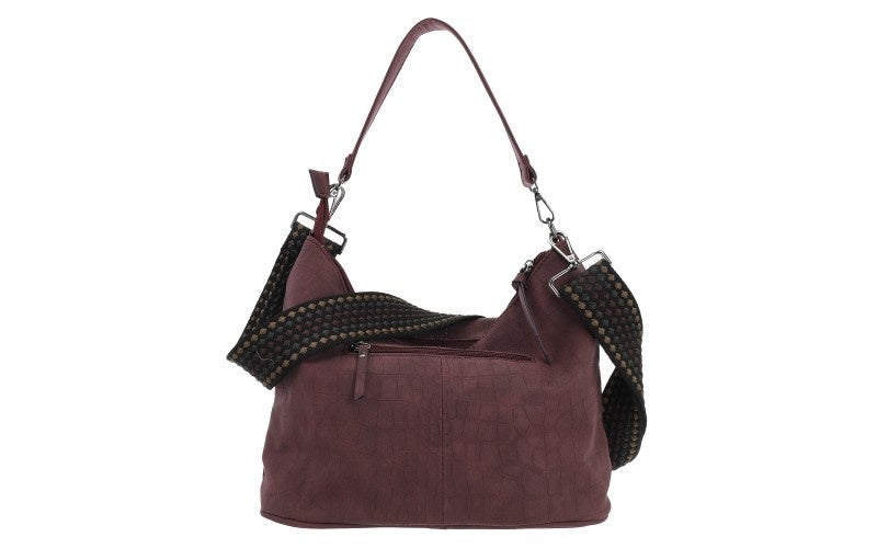 I'm dutch: handtas - schoudertas Palma - burgundy