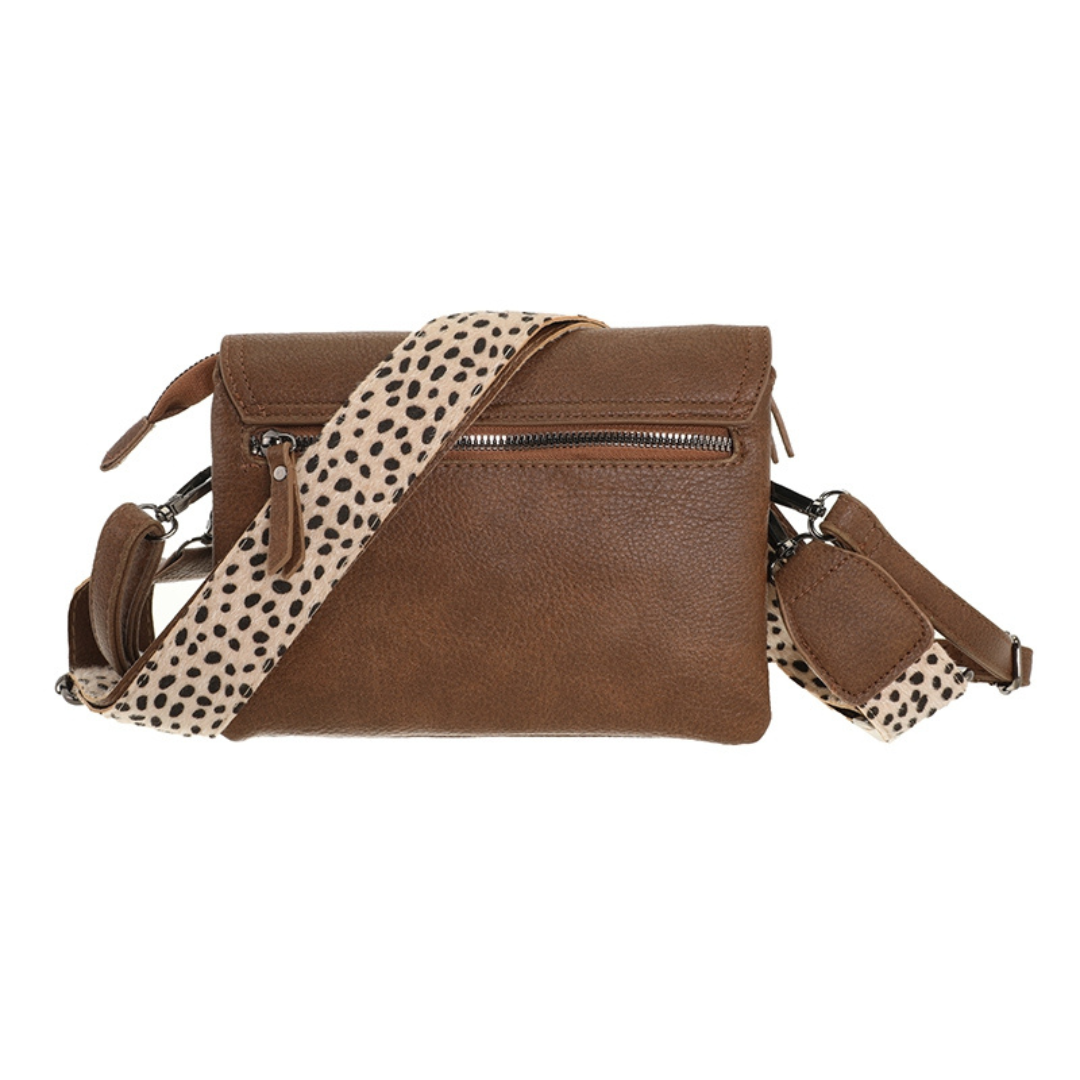 I'm dutch: Handtas - Camel dot Weston schoudertasje