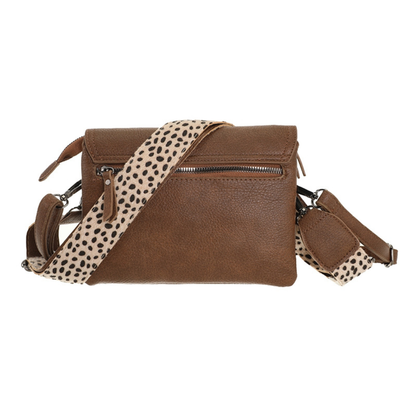 I'm dutch: Handtas - Camel dot Weston schoudertasje