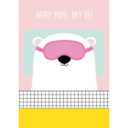 kaart a6 studio inktvis: happy moms day off