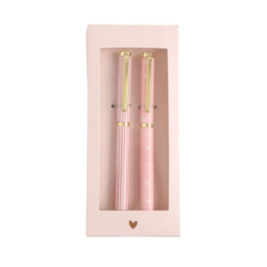 Stationery & gift: Pennenset | Pink Hearts