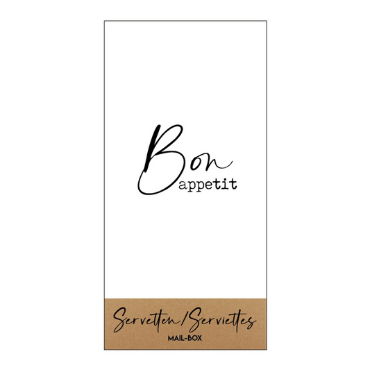 Mail-box servetten: bon appetit (groot)