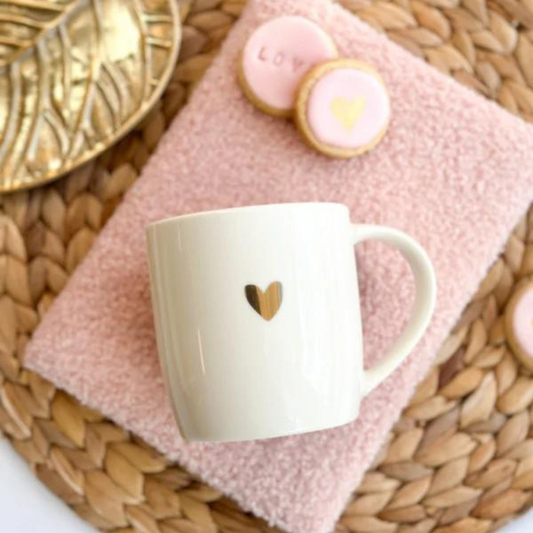 Stationery & gift: Mok | "hartje" in goud