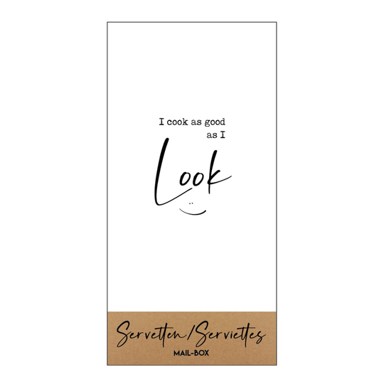 Mail-box servetten: I cook as good as I look