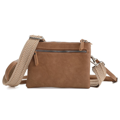 I'm dutch: Handtas - Camel crossbodytas en schoudertasje Gent