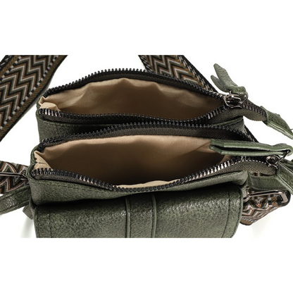 I'm dutch: Handtas - Dark green telefoon- en schoudertasje Tyler