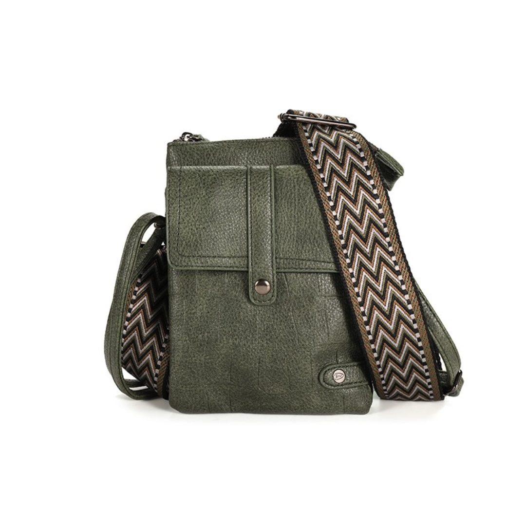 I'm dutch: Handtas - Dark green telefoon- en schoudertasje Tyler