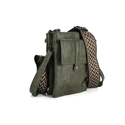 I'm dutch: Handtas - Dark green telefoon- en schoudertasje Tyler