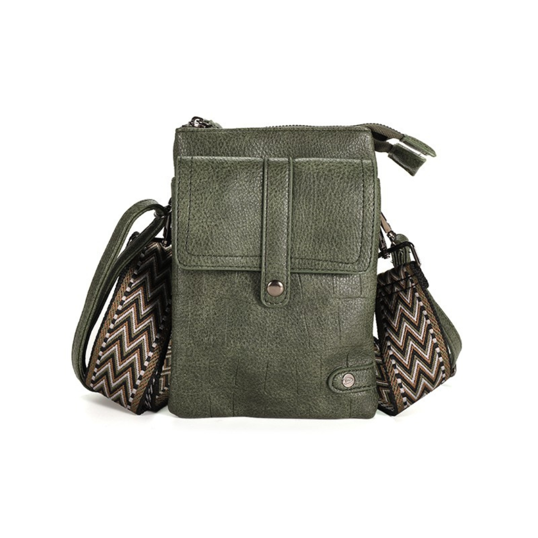 I'm dutch: Handtas - Dark green telefoon- en schoudertasje Tyler