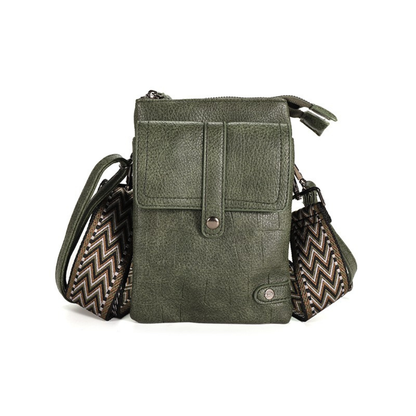 I'm dutch: Handtas - Dark green telefoon- en schoudertasje Tyler