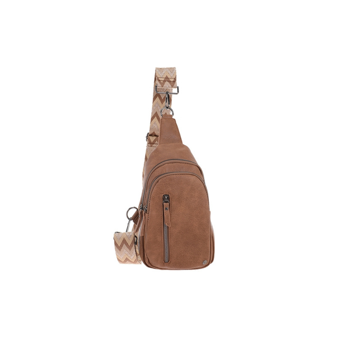 I'm dutch: handtas - Camel crossbodytas Mattie
