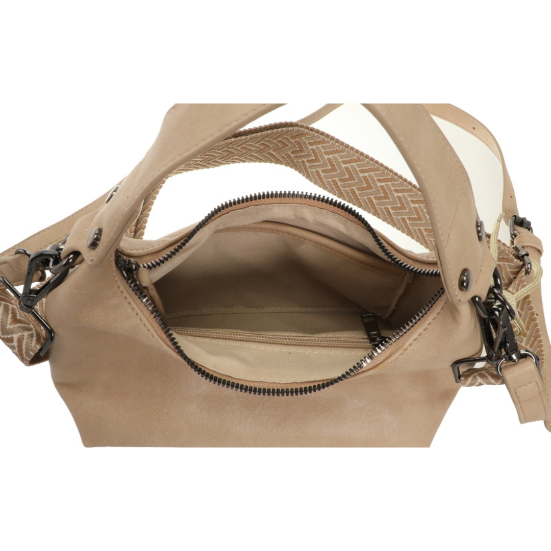 I'm dutch: Handtas - schoudertasje Quinn - taupe