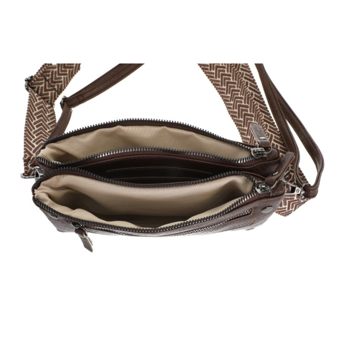 I'm dutch: Handtas - schoudertasje San Leo - Browny