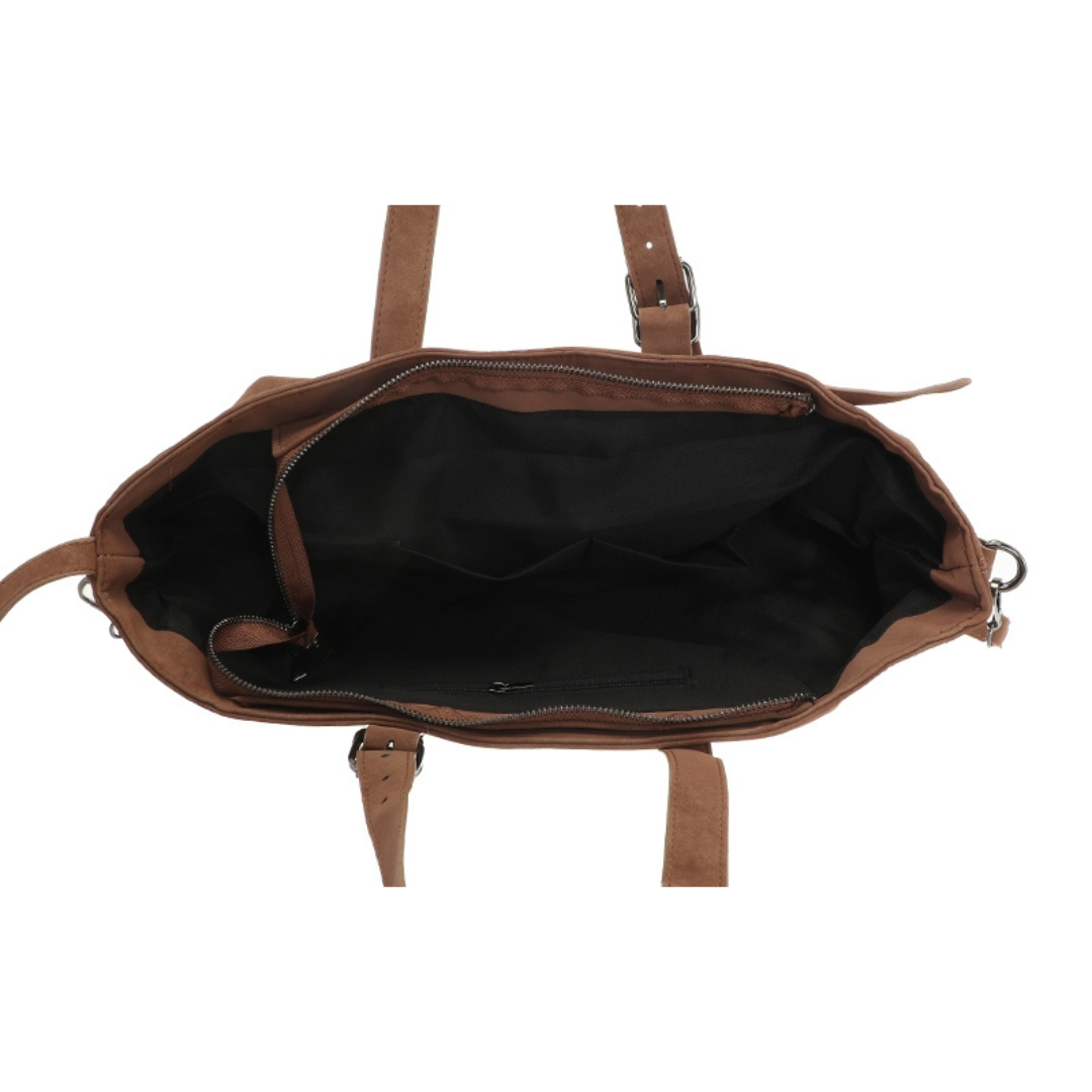 I'm dutch: handtas - shopper Windsor - camel