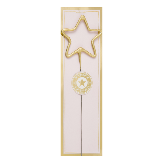 Wondercandle: Vuurwerkstokje - ster goud