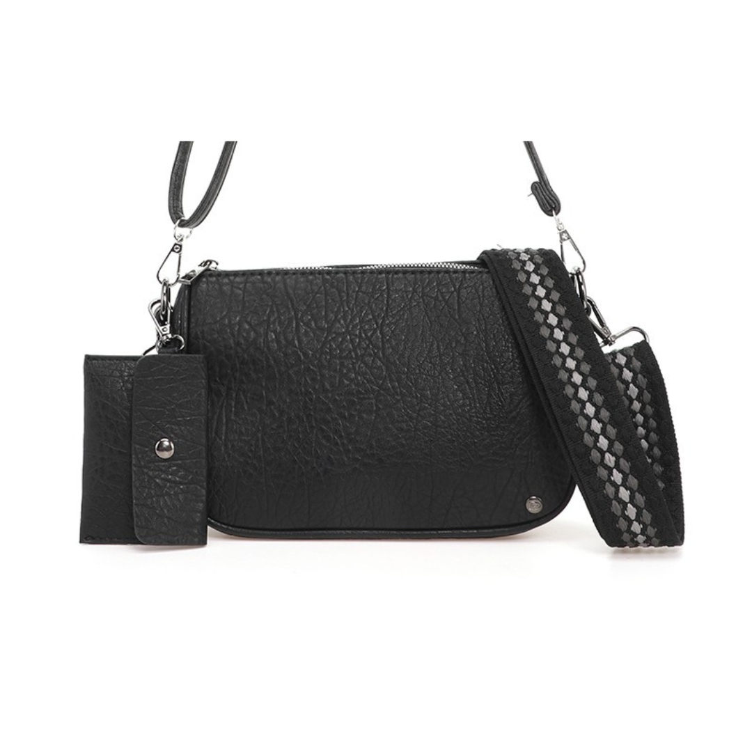 I'm dutch: Handtas - schoudertasje Bretagne - black
