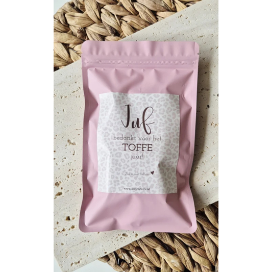 Label ZeeV: Cadeau juf toffees