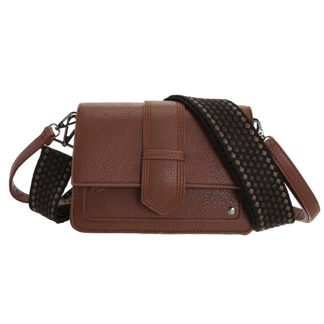 I'm dutch: handtas - schoudertasje Rione - dark camel