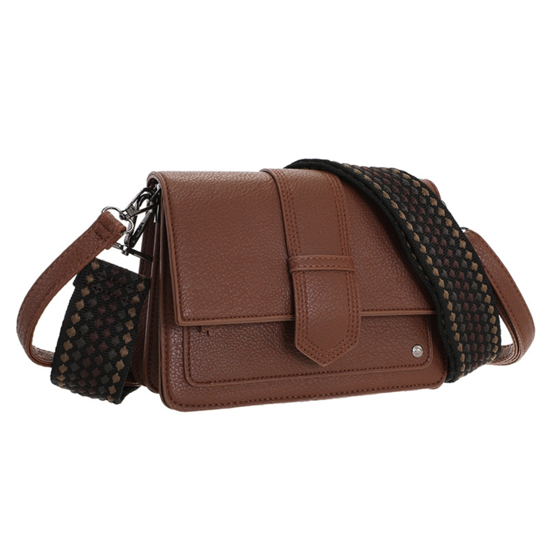 I'm dutch: handtas - schoudertasje Rione - dark camel