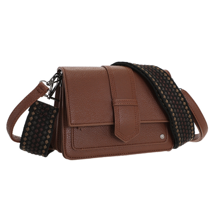 I'm dutch: handtas - schoudertasje Rione - dark camel