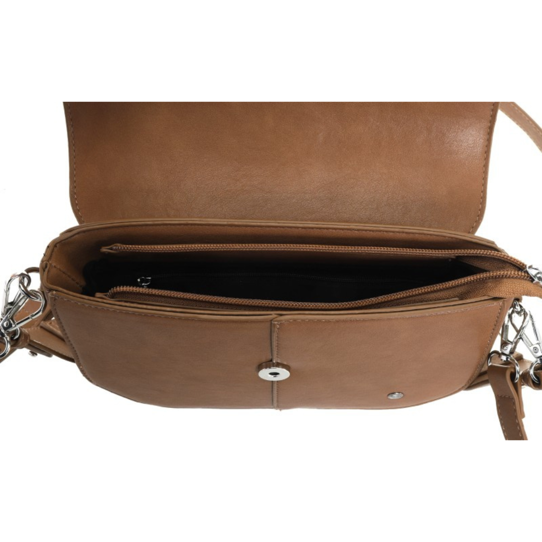 I'm dutch: Handtas - crossbody tas - Santiago - Camel