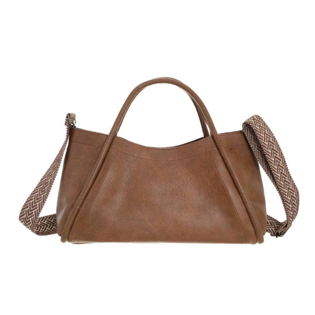I'm dutch: handtas - schoudertas Tivoli - dark camel