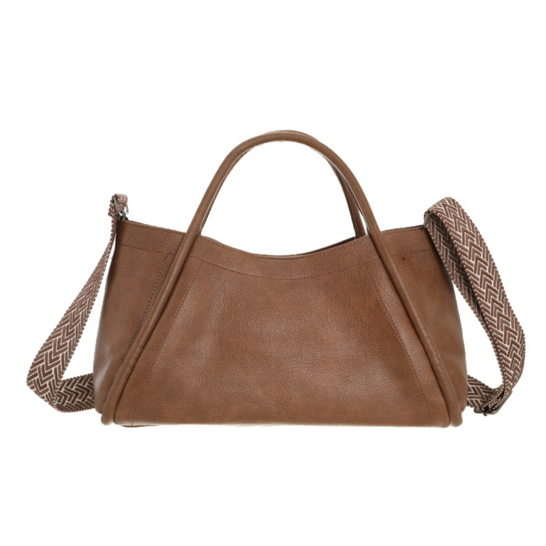 I'm dutch: handtas - schoudertas Tivoli - dark camel